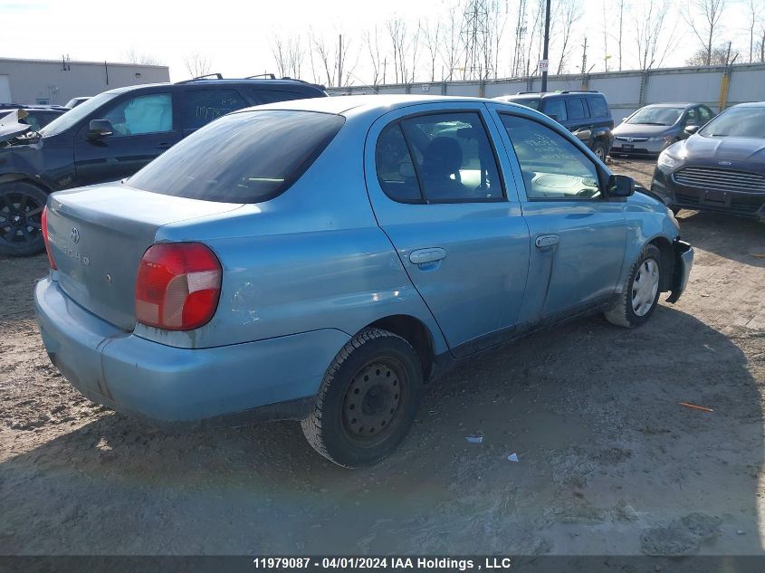 2000 Toyota Echo VIN: JTDBT1235Y0018406 Lot: 11979087