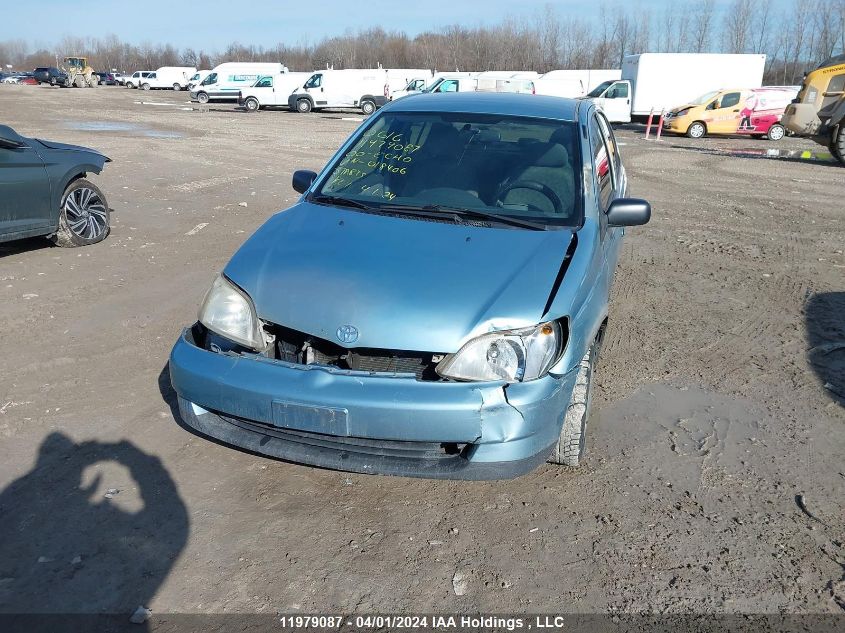 2000 Toyota Echo VIN: JTDBT1235Y0018406 Lot: 11979087