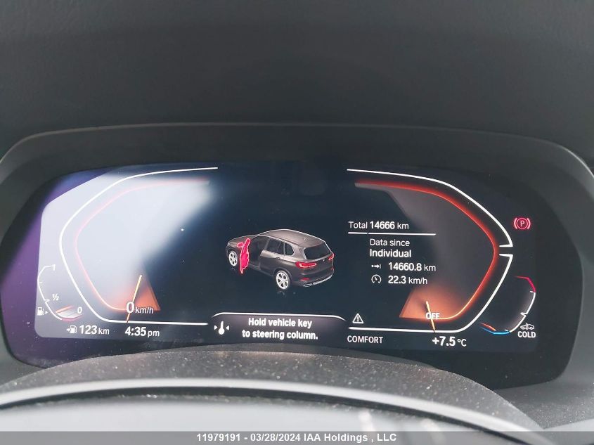 2022 BMW X5 xDrive40I VIN: 5UXCR6C07N9N33076 Lot: 11979191