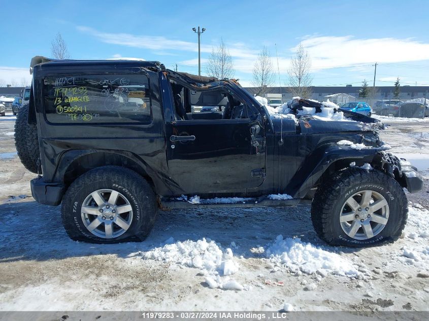 2013 Jeep Wrangler Sahara VIN: 1C4AJWBG0DL500341 Lot: 11979283