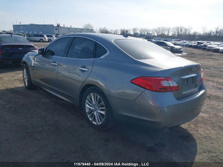 2012 Infiniti M37 X VIN: JN1BY1AR9CM391296 Lot: 11979440