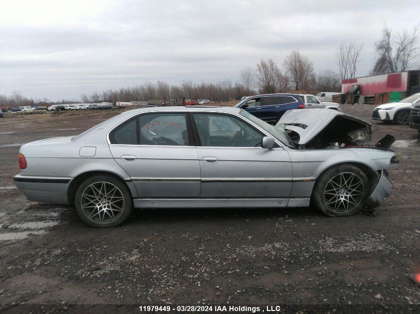 1997 BMW 740 I Automatic VIN: WBAGF8320VDL49388 Lot: 11979449