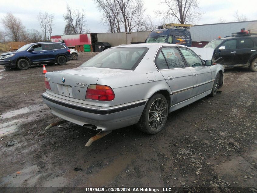 1997 BMW 740 I Automatic VIN: WBAGF8320VDL49388 Lot: 11979449