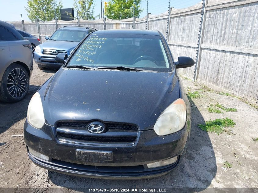 2008 Hyundai Accent VIN: KMHCN35C68U066023 Lot: 11979479