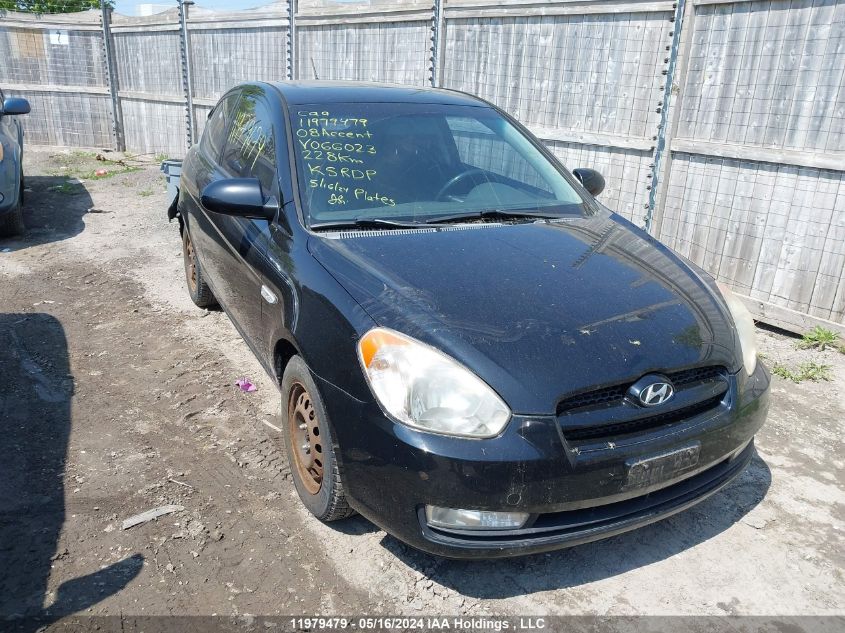 2008 Hyundai Accent VIN: KMHCN35C68U066023 Lot: 11979479