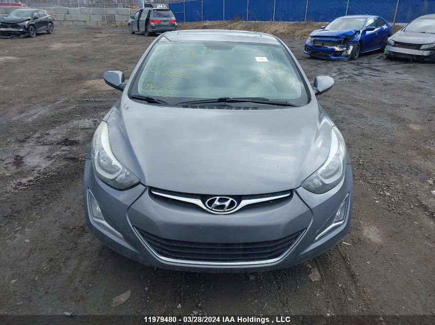 2016 Hyundai Elantra Se/Sport/Limited VIN: KMHDH4AE6GU643866 Lot: 11979480