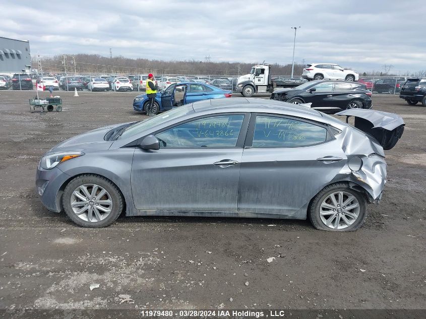 2016 Hyundai Elantra Se/Sport/Limited VIN: KMHDH4AE6GU643866 Lot: 11979480