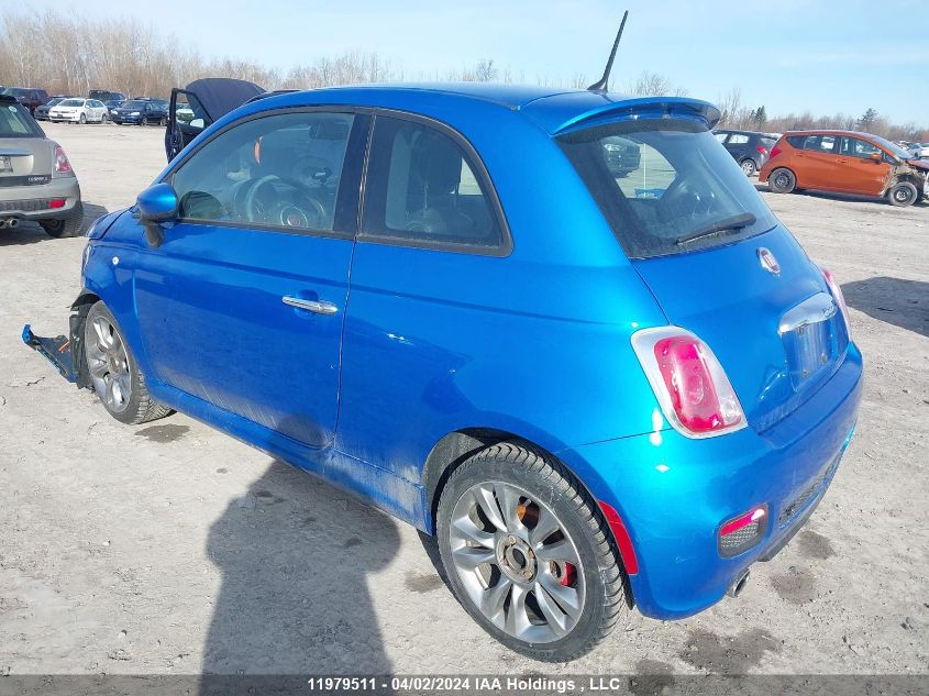 2015 Fiat 500 Sport VIN: 3C3CFFBR9FT707026 Lot: 11979511