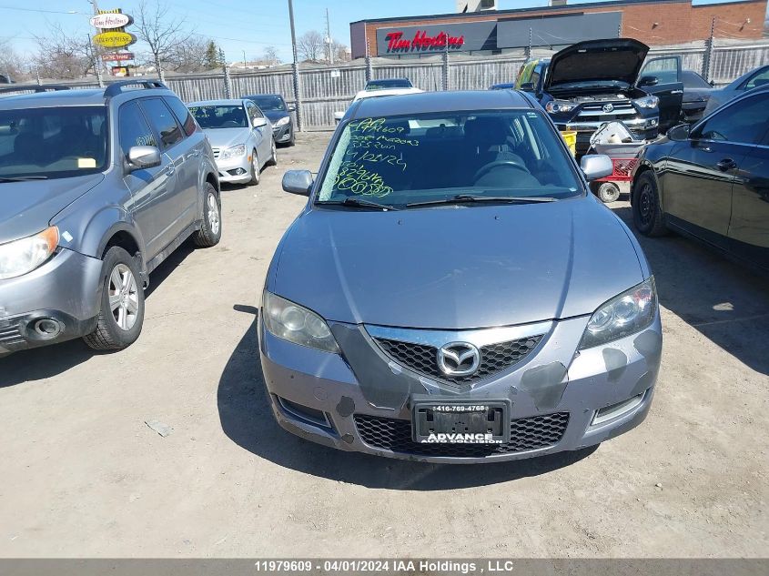 2008 Mazda Mazda3 VIN: JM1BK32F381123352 Lot: 11979609