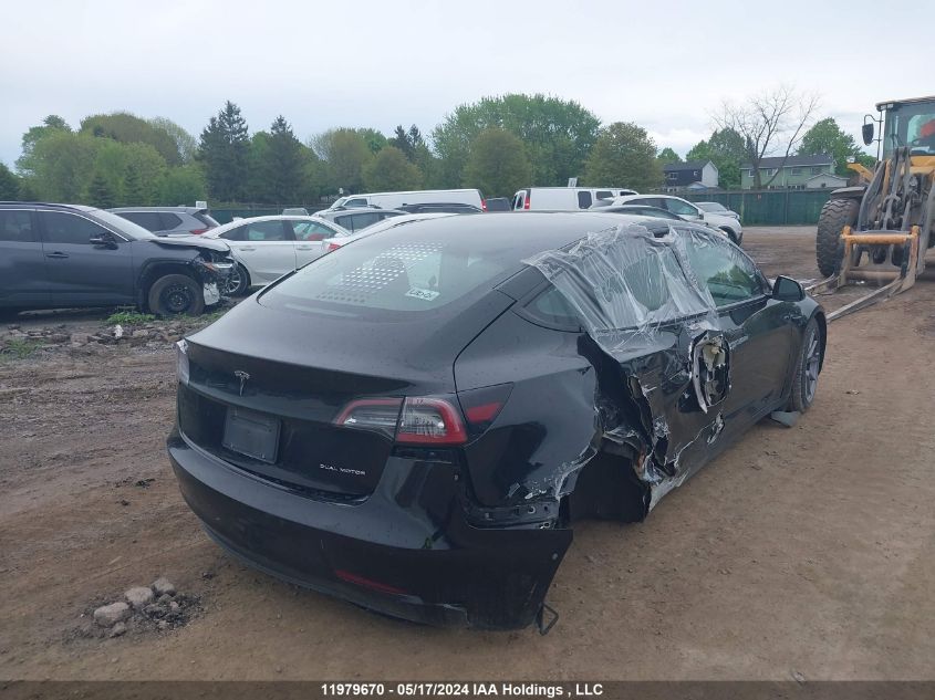 2022 Tesla Model 3 VIN: 5YJ3E1EB5NF231998 Lot: 11979670