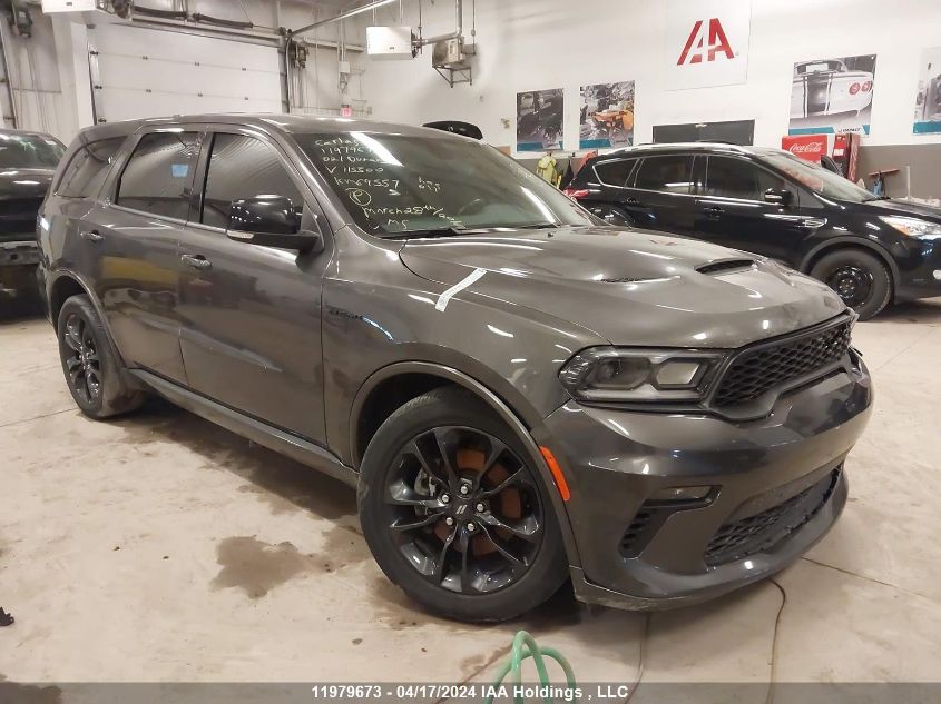 2021 Dodge Durango R/T VIN: 1C4SDJCT3MC715500 Lot: 11979673