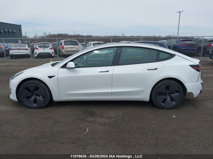 2023 Tesla Model 3 VIN: LRW3E1FA4PC845475 Lot: 11979830