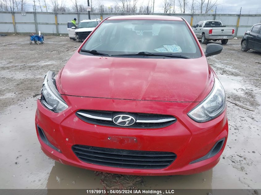 2016 Hyundai Accent Se VIN: KMHCT4AE3GU988198 Lot: 53797393