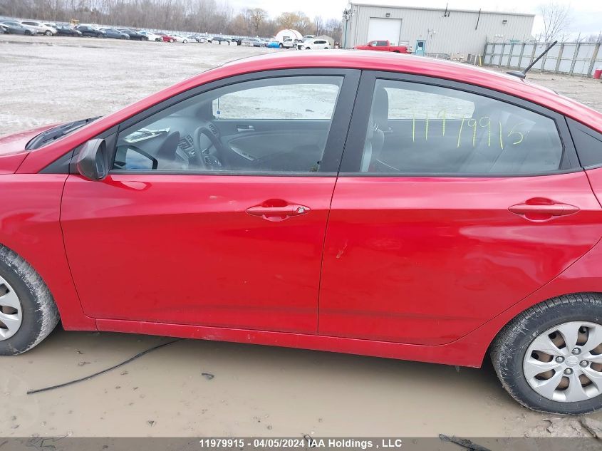 2016 Hyundai Accent Se VIN: KMHCT4AE3GU988198 Lot: 53797393