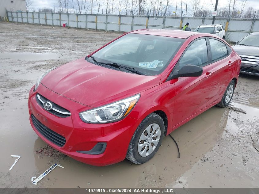 2016 Hyundai Accent Se VIN: KMHCT4AE3GU988198 Lot: 53797393