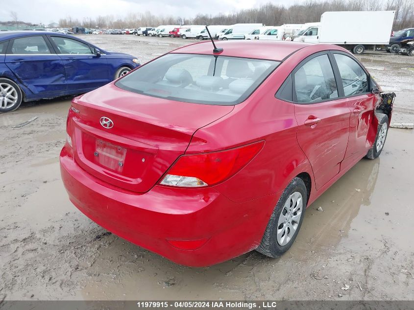 2016 Hyundai Accent Se VIN: KMHCT4AE3GU988198 Lot: 53797393