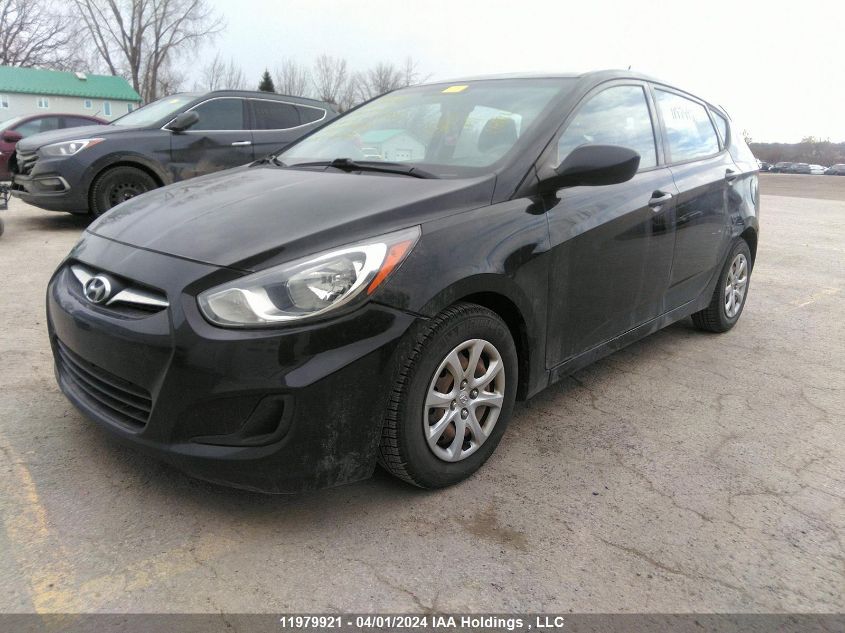 2013 Hyundai Accent VIN: KMHCT5AE3DU063843 Lot: 11979921