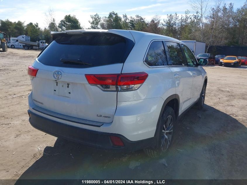 2019 Toyota Highlander Le/Le Plus VIN: 5TDBZRFHXKS995838 Lot: 39241591