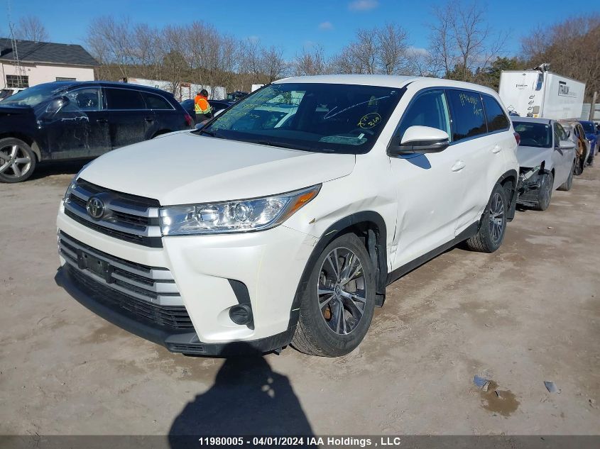 2019 Toyota Highlander Le/Le Plus VIN: 5TDBZRFHXKS995838 Lot: 39241591