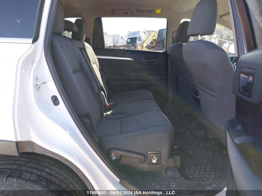 2019 Toyota Highlander Le/Le Plus VIN: 5TDBZRFHXKS995838 Lot: 39241591