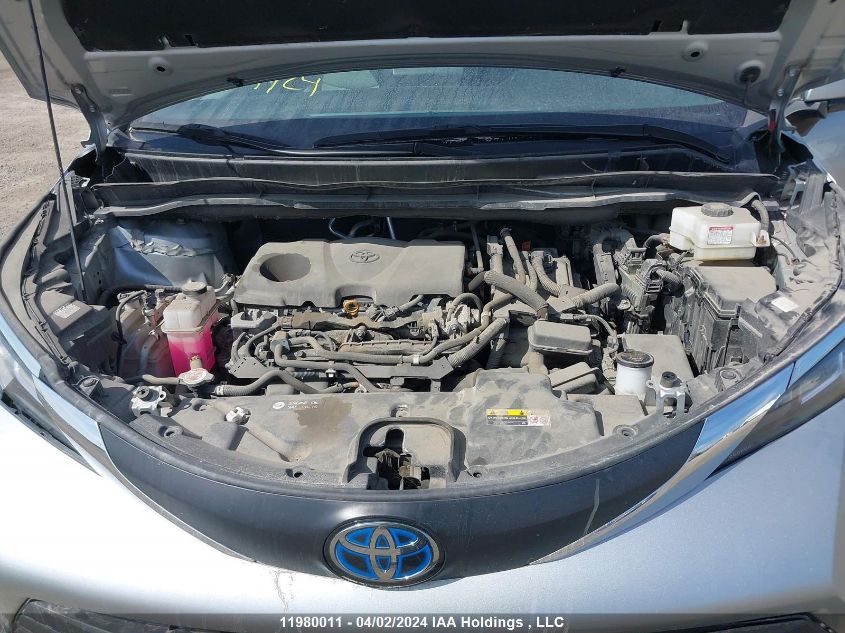 2022 Toyota Sienna VIN: 5TDGRKEC6NS075213 Lot: 11980011