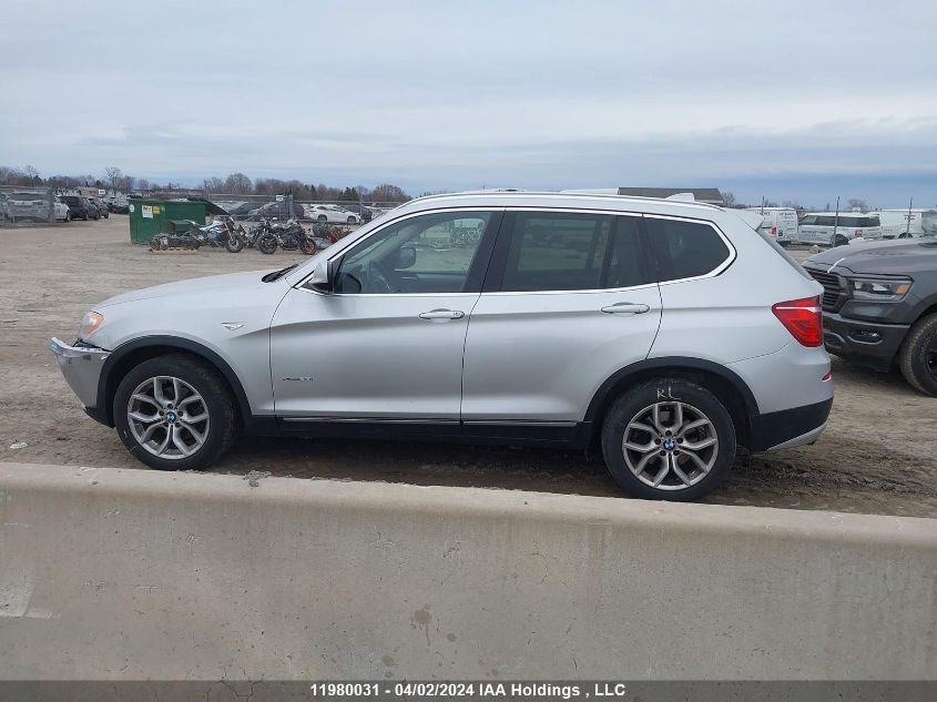 2014 BMW X3 VIN: 5UXWX9C50E0D10319 Lot: 11980031