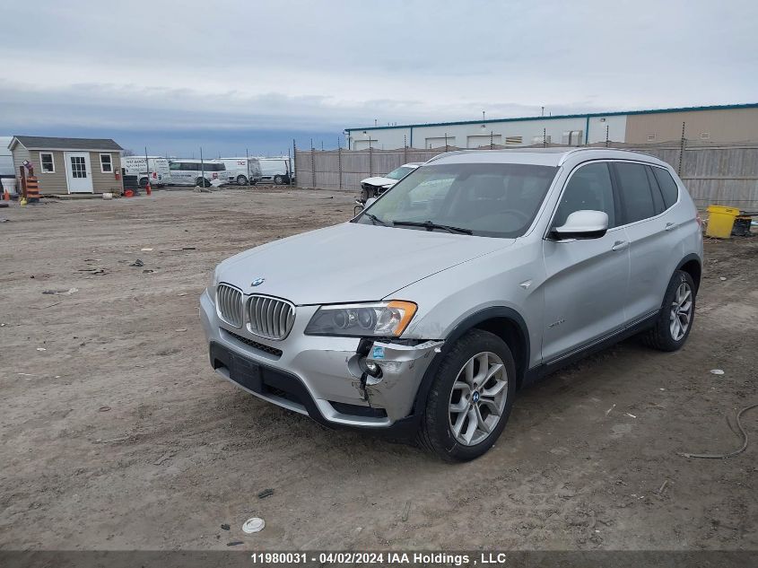 2014 BMW X3 VIN: 5UXWX9C50E0D10319 Lot: 11980031