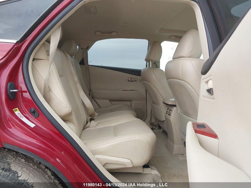 2012 Lexus Rx 350 VIN: 2T2BK1BA5CC140632 Lot: 11980143