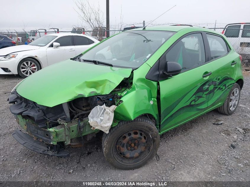 2011 Mazda Mazda2 VIN: JM1DE1HY1B0105734 Lot: 11980248