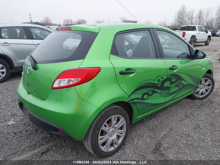 2011 Mazda Mazda2 VIN: JM1DE1HY1B0105734 Lot: 11980248