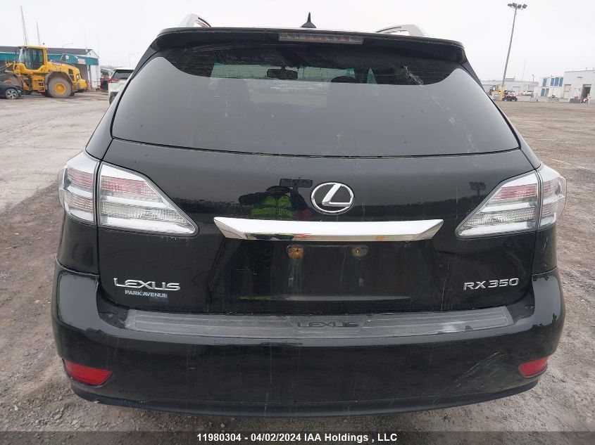 2010 Lexus Rx 350 VIN: 2T2BK1BA6AC007777 Lot: 11980304