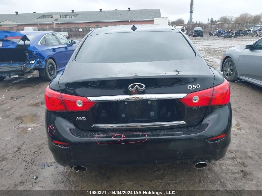 2014 Infiniti Q50 VIN: JN1BV7AR7EM692194 Lot: 11980321