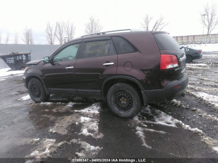 2011 Kia Sorento Lx VIN: 5XYKT3A14BG161618 Lot: 72463923