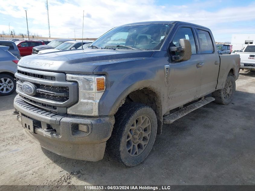 2022 Ford F250 Super Duty VIN: 1FT8W2BT2NEF92791 Lot: 11980353