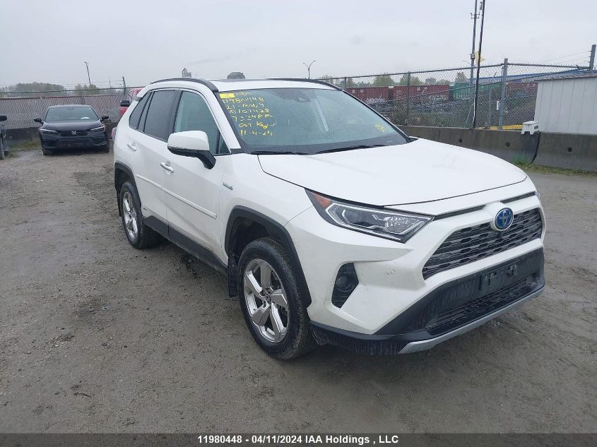 2021 Toyota Rav4 Hybrid Limited VIN: 2T3DWRFV0MW107428 Lot: 11980448