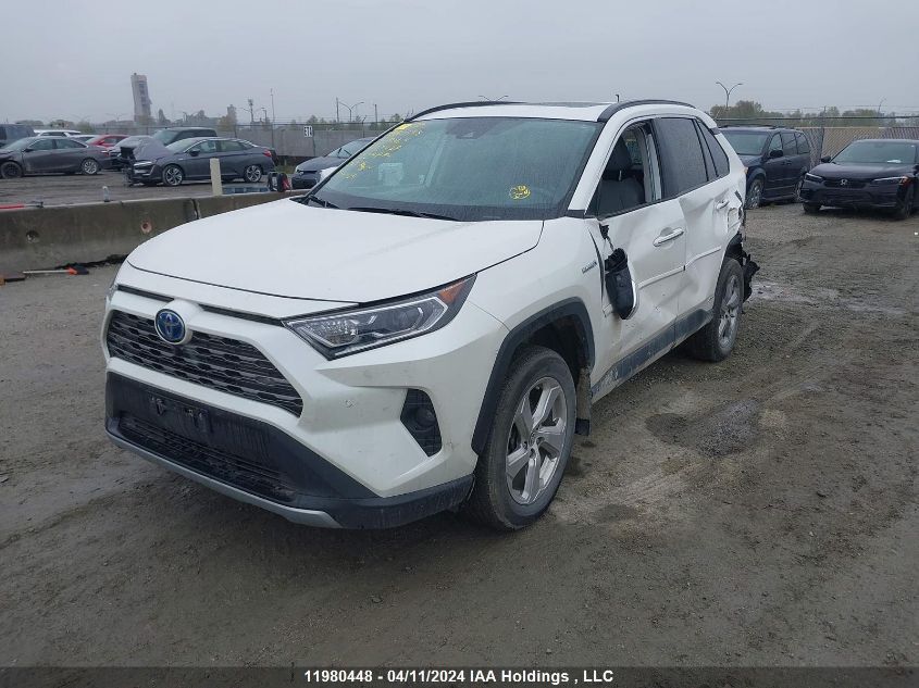 2021 Toyota Rav4 Hybrid Limited VIN: 2T3DWRFV0MW107428 Lot: 11980448