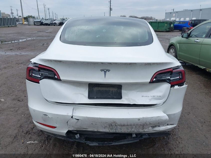 2020 Tesla Model 3 VIN: 5YJ3E1EB2LF789191 Lot: 11980475