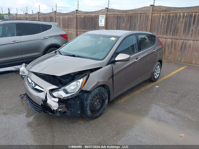 2013 Hyundai Accent Gl VIN: KMHCT5AE2DU115527 Lot: 11980495