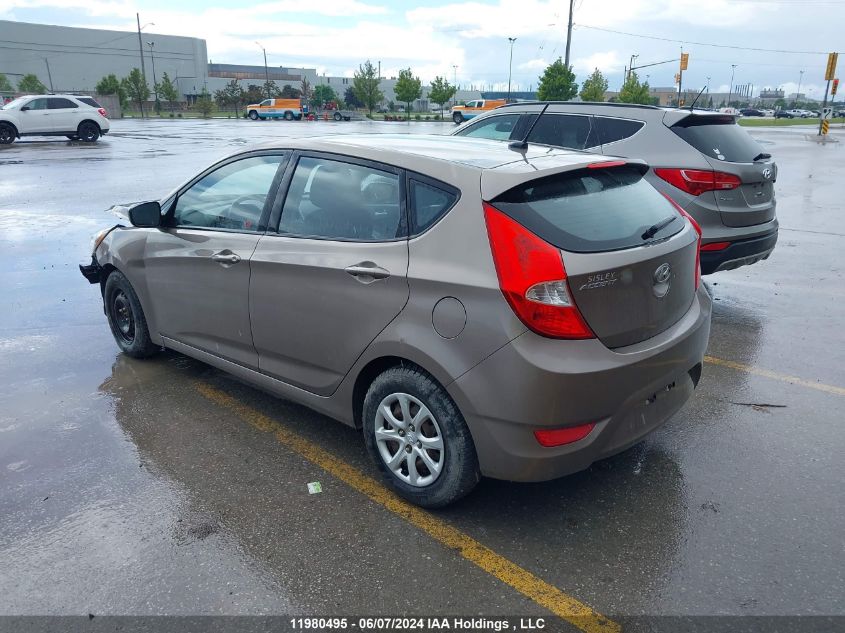 2013 Hyundai Accent Gl VIN: KMHCT5AE2DU115527 Lot: 11980495