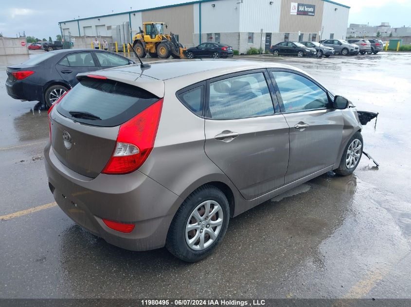 2013 Hyundai Accent Gl VIN: KMHCT5AE2DU115527 Lot: 11980495