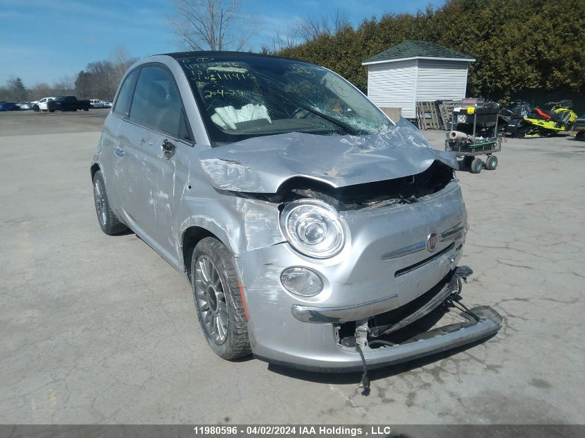 2012 Fiat 500 Lounge VIN: 3C3CFFERXCT111415 Lot: 50656544