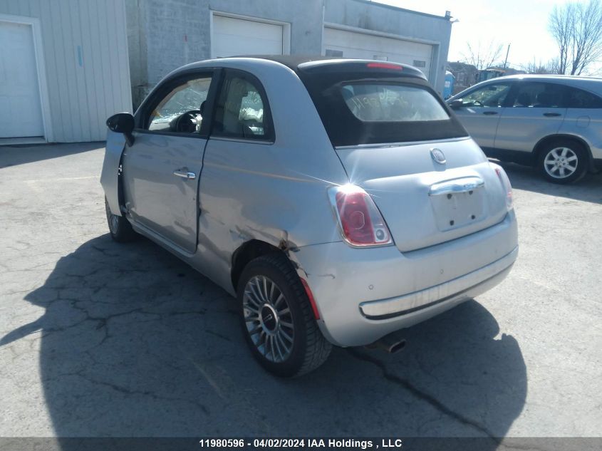 2012 Fiat 500 Lounge VIN: 3C3CFFERXCT111415 Lot: 50656544