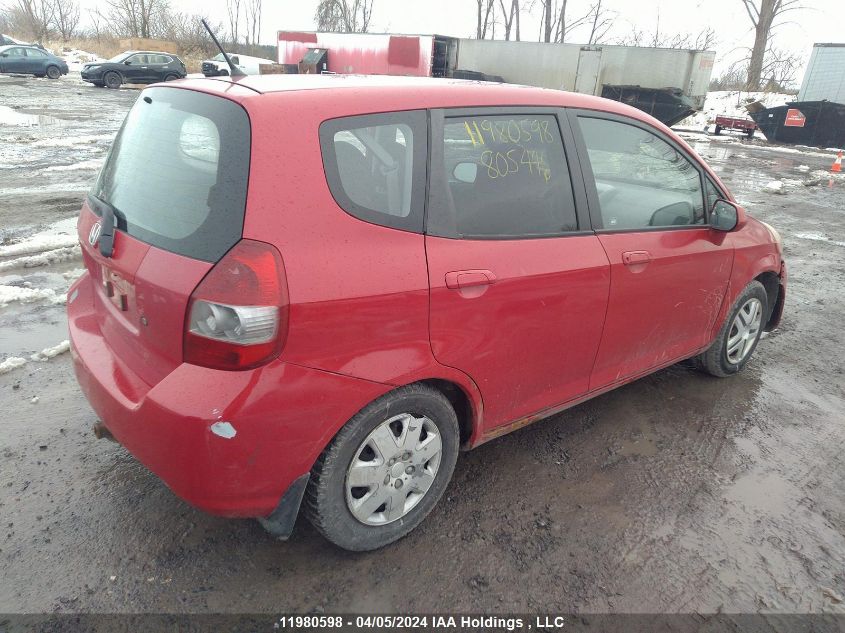 2007 Honda Fit VIN: JHMGD38487S805446 Lot: 50941804