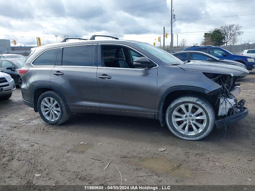 2016 Toyota Highlander VIN: 5TDDKRFH8GS351131 Lot: 11980688