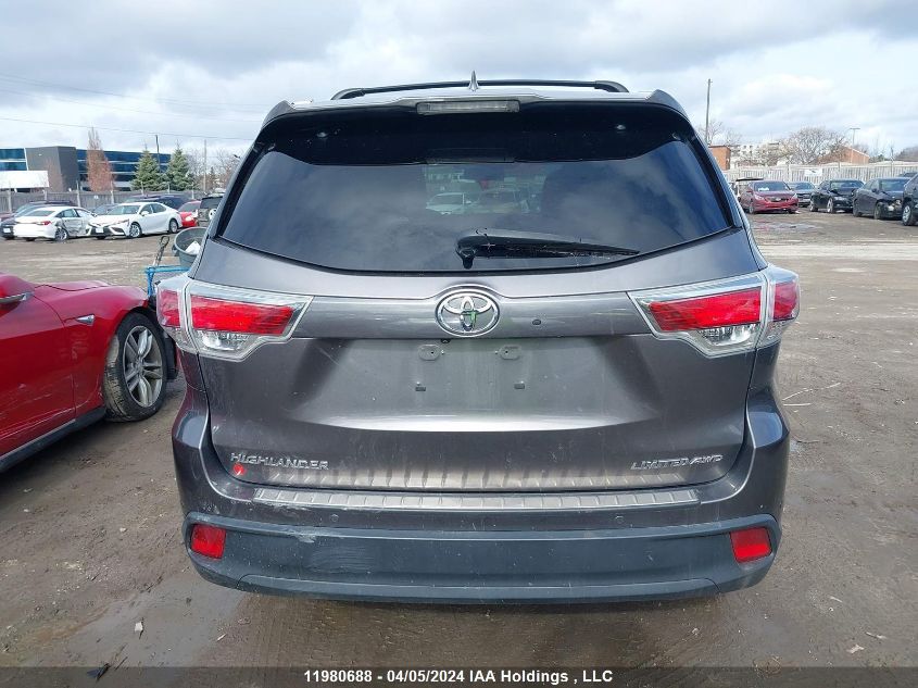 2016 Toyota Highlander VIN: 5TDDKRFH8GS351131 Lot: 11980688