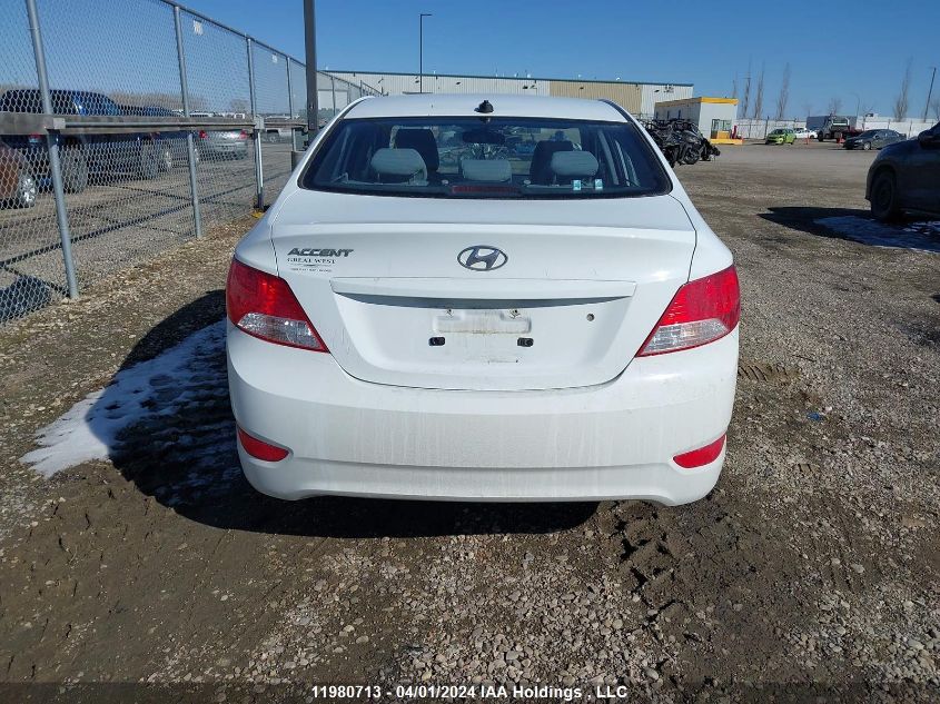 2014 Hyundai Accent Gls/Gs VIN: KMHCT4AE7EU624993 Lot: 11980713