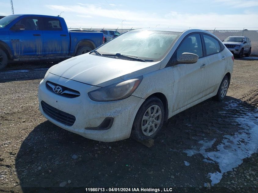 2014 Hyundai Accent Gls/Gs VIN: KMHCT4AE7EU624993 Lot: 11980713