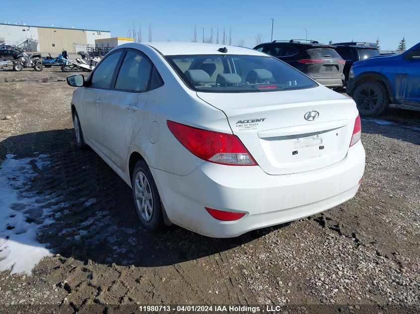 2014 Hyundai Accent Gls/Gs VIN: KMHCT4AE7EU624993 Lot: 11980713