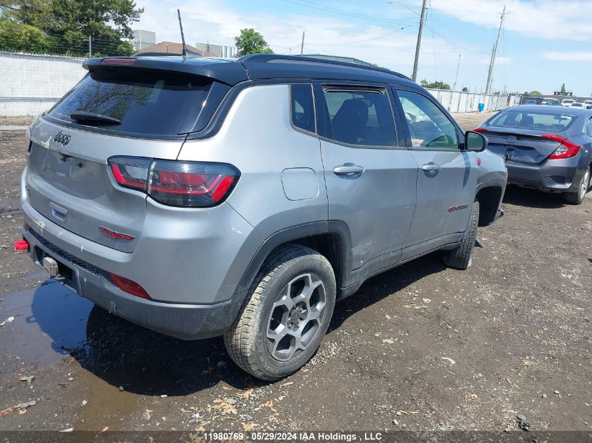 2022 Jeep Compass VIN: 3C4NJDDB2NT193378 Lot: 11980769