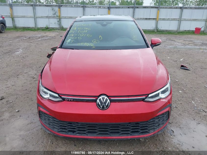 2024 Volkswagen Golf Gti VIN: WVWRA7CD3RW112989 Lot: 11980780